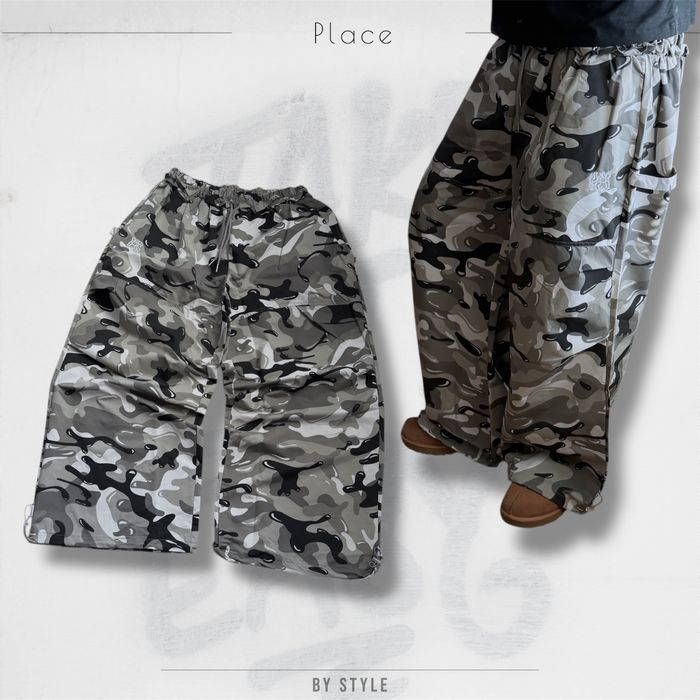 Широкі камо штани парашути Military camo pants baggy opium erd  jaded