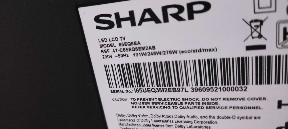 Sprzedam telewizor v bardzo dobrym stanie technicznym Sharp 4k1 64sm