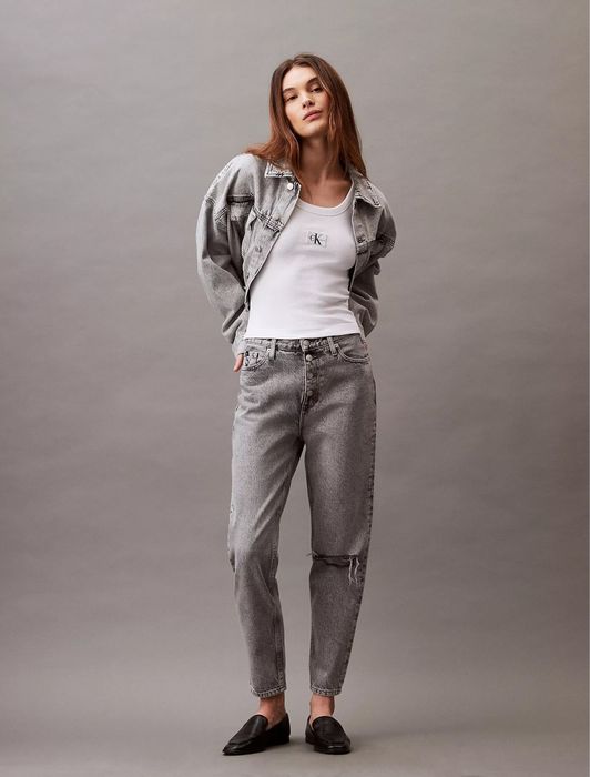 Джинси мом весна літо Calvin Klein Jeans оригінал сірі