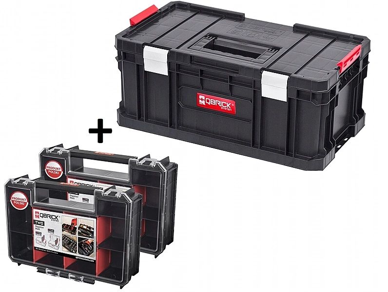Skrzynka Toolbox + X2 Organizer Qbrick System Two