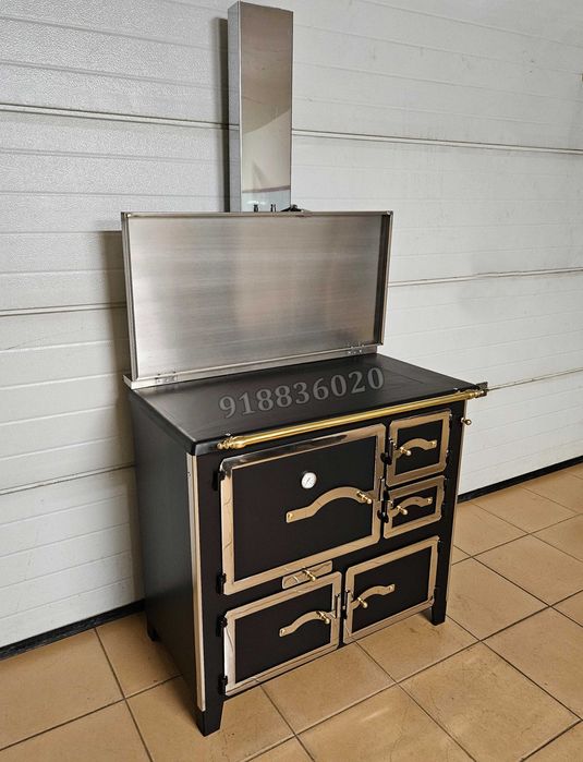 Fogão Lenha NOVOS - Forno INOX - Estilo Rústico - Fabrico Nacional