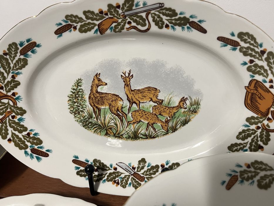 Ćmielów , serwis obiadowy , model myśliwski