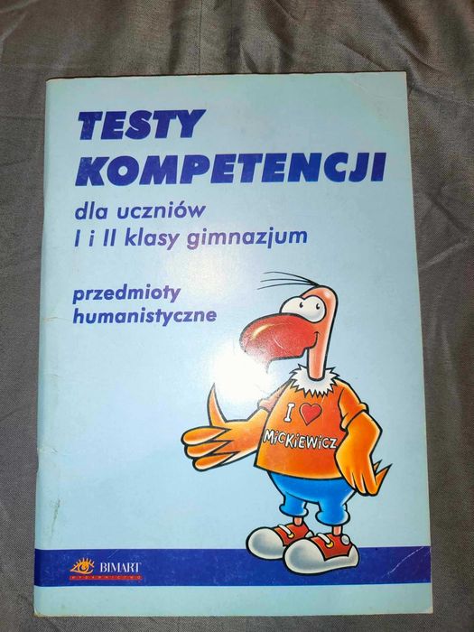 Testy kompetencji 1 i 2 klasa gimnazjum przedmioty humanistyczne