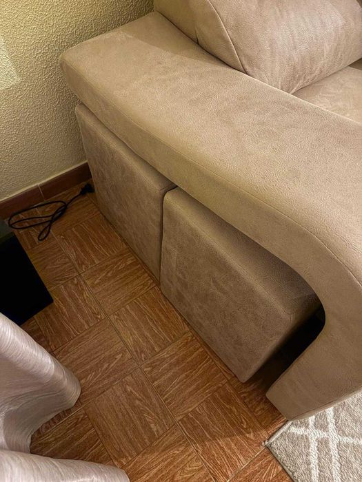 Sofá de 3 lugares com Chaise Long