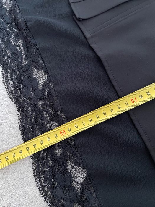 Sukienka czarna rozmiar S M L 36 z koronką ciążowa tunika 38 40