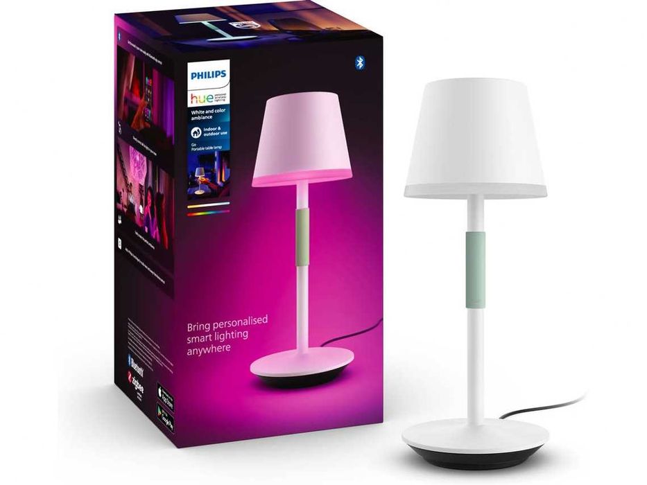 Candeeiro de Mesa PHILIPS Signify Hue Belle - Branco - Novo