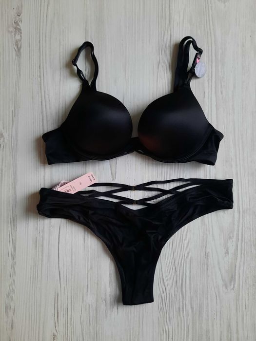 Комплект белья стразы с камнями Victoria's secret пуш-ап bombshell 70А