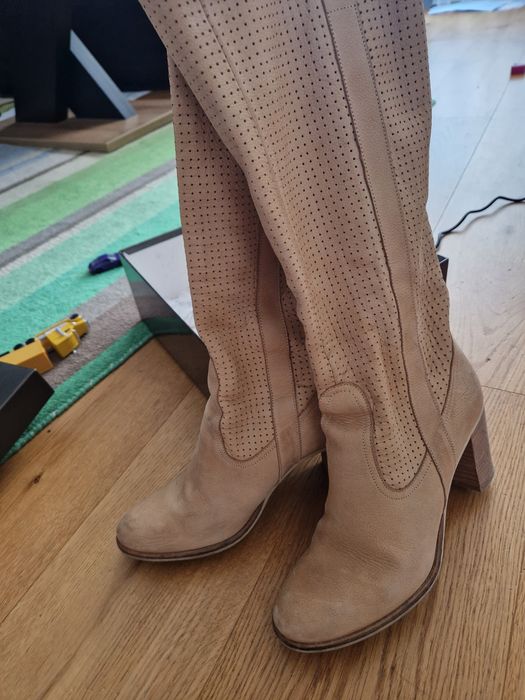 PRIMA MODA kozaki letnie skóra rozm 39