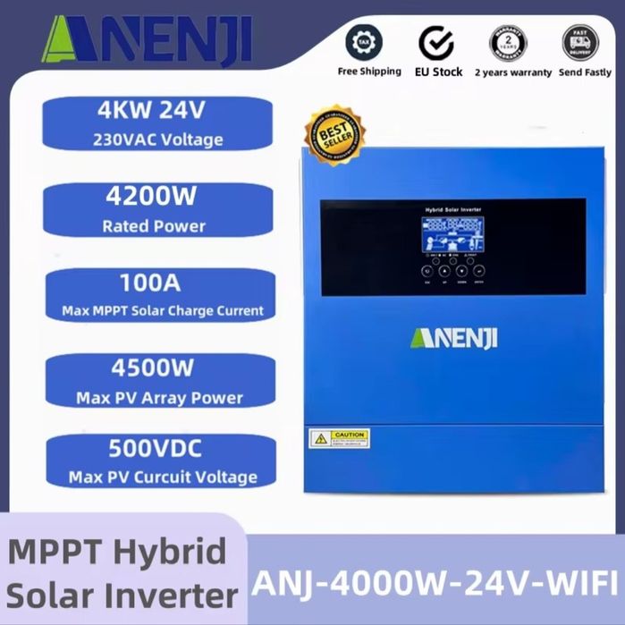 Гібридний інвертор WI-FI  ANENJI /EASUN 4KW