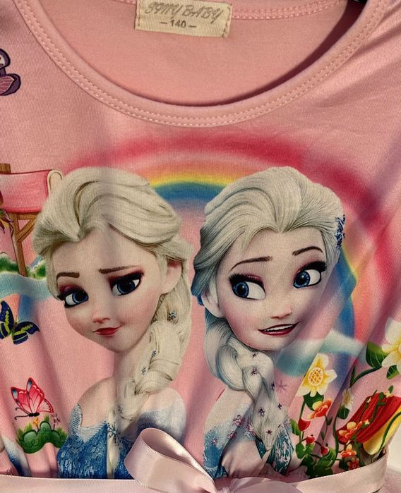 Elza, Elsa, Frozen, Kraina Lodu TIUL TĘCZOWY nowa