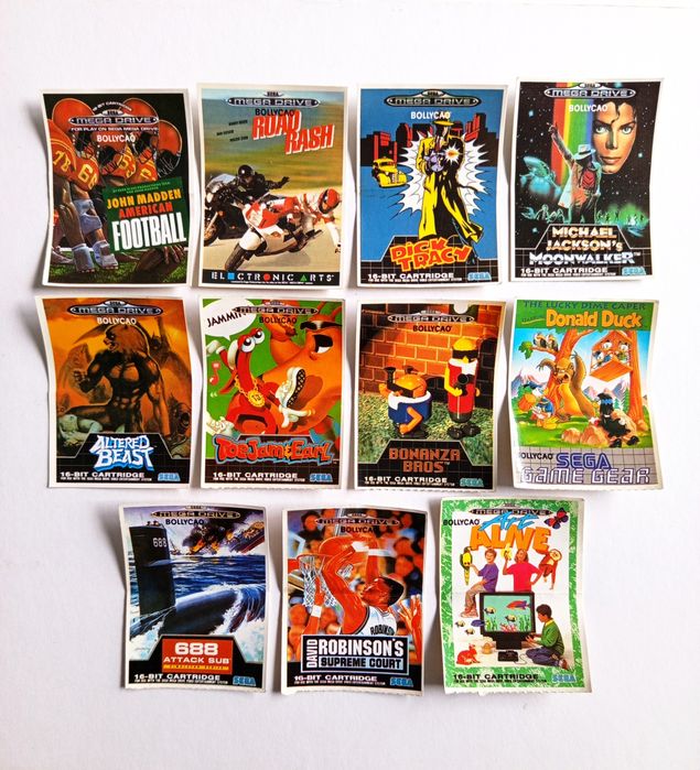 11 cromos autocolantes antigos um lançamento da Bollycao 

Posso vende