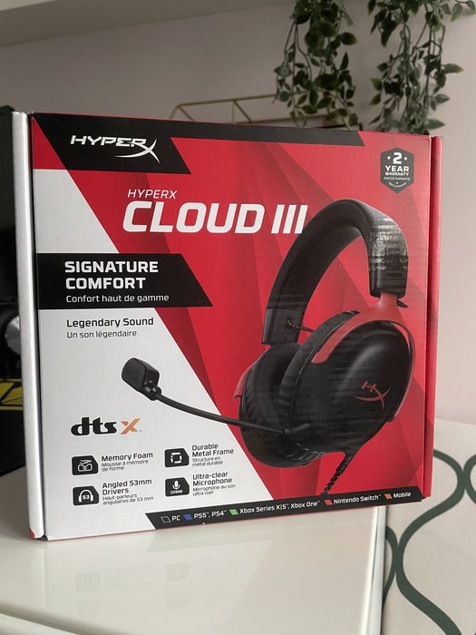 Słuchawki HyperX Cloud III nowe