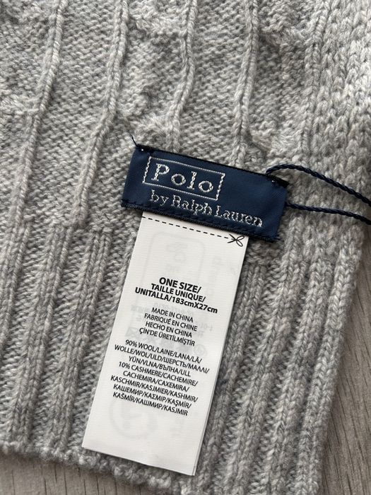 Nowy szalik Polo Ralph Lauren wełna/kaszmir