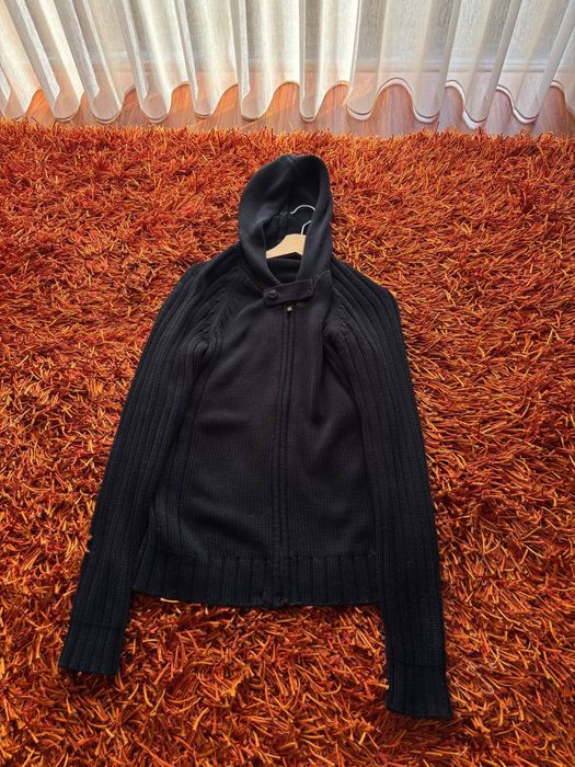Casaco de malha com capuz