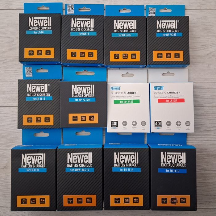 Зарядні Newell EN-EL3E,EN-EL14,EN-EL15,LP-E8,NP-FW50.NP-W126.NP-W235