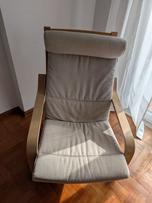 Cadeirão beige IKEA