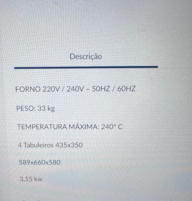 Forno Elétrico Nerone