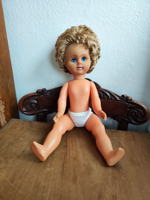Stara Lalka PRL vintage 50 cm Krawal