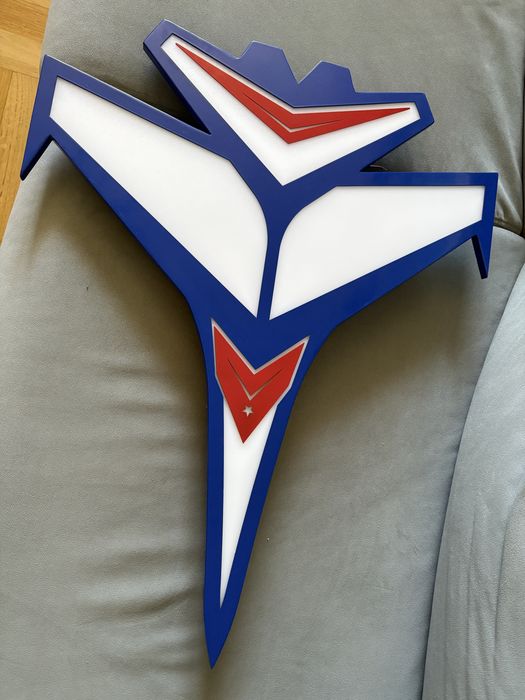 Lampa LED samolot do pokoju dziecięcego, pilot