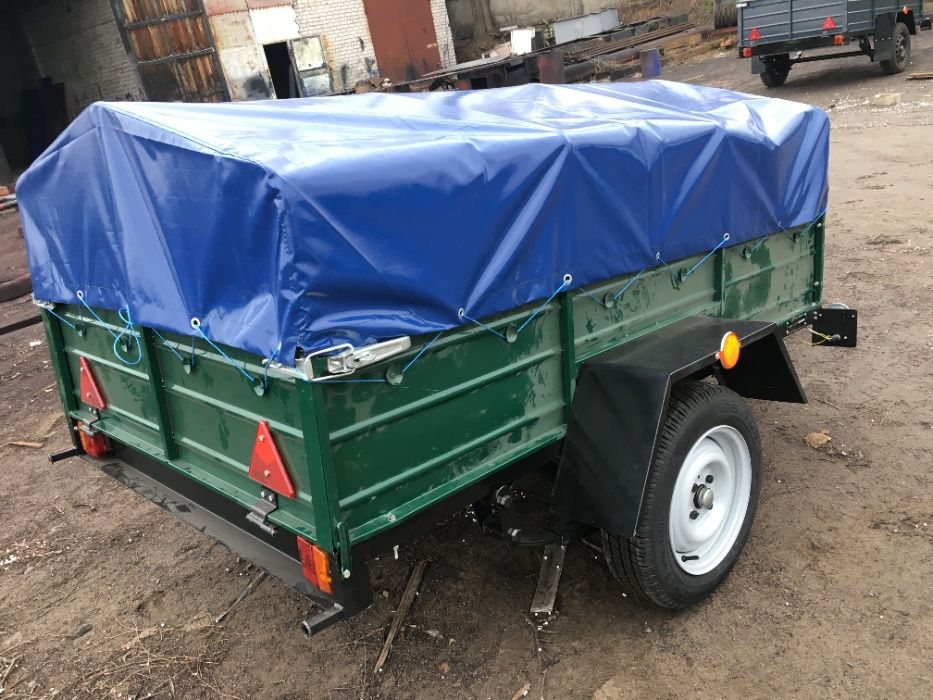 прицепы ДНЕПР,дышло треугольное и тент ПВХ, цена завода.