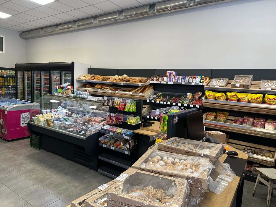 Стелажі для магазину. Розрахункові зони, холод. Гранти на торг. обладн