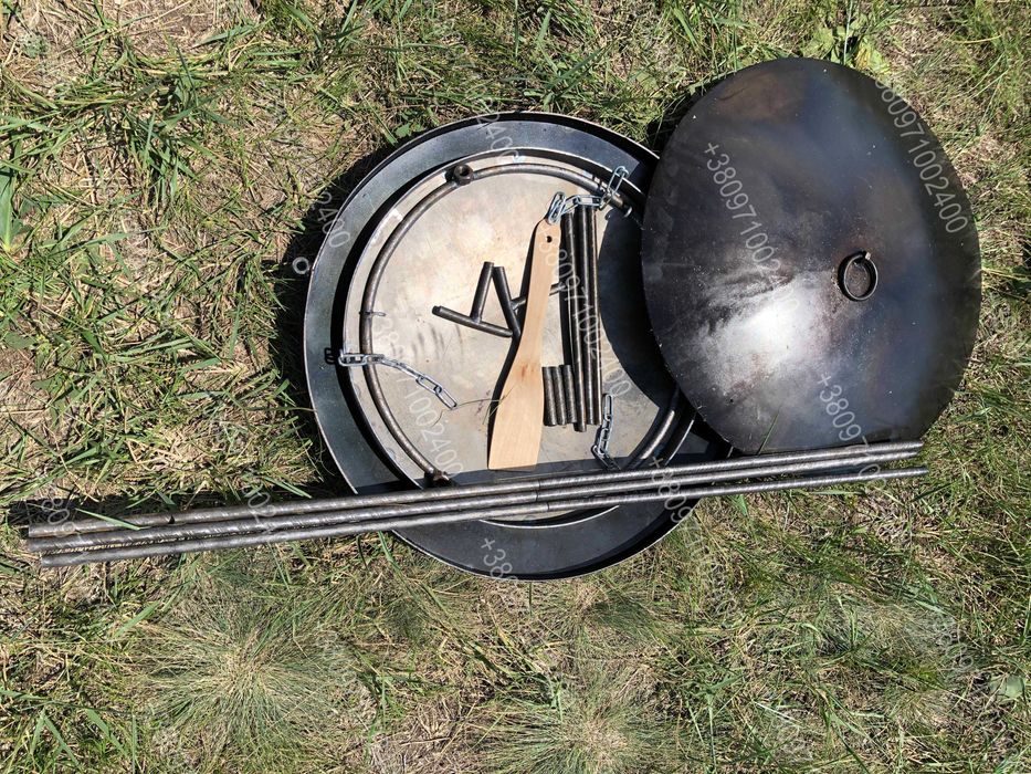 Садж мангал жаровня 50см с подставкой для разведения огня на дачу ТОП