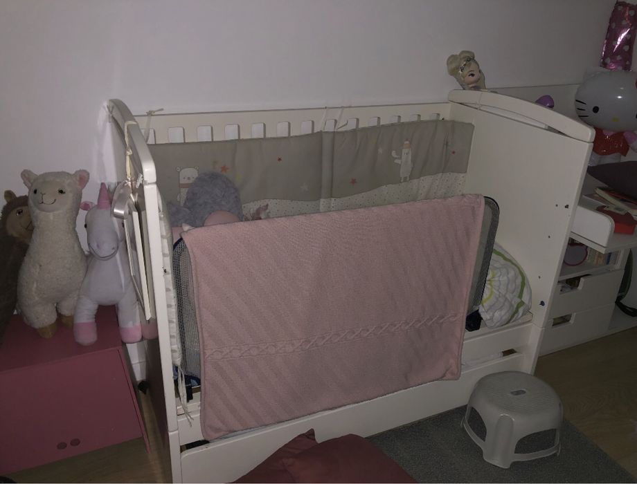 Cama de grades branca