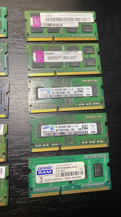 Лот оперативної памʼяті DDR3 SO-DIMM