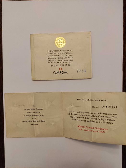 Zegarek Omega Constellation Chronomiter Pie Pan