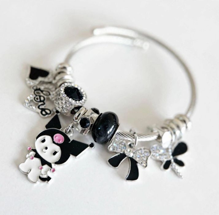 Pulseira  Kuromi kawaii estilo pandora