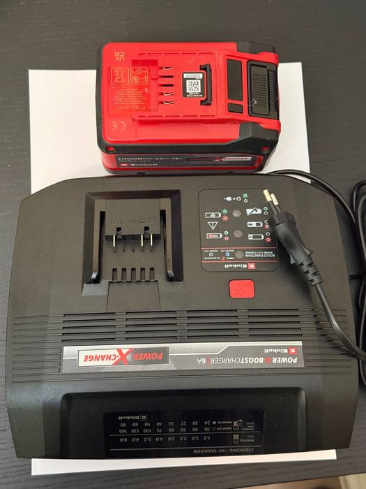 Bateria 4–6Ah + Carregador 6A - Starter Kit EINHELL 18V