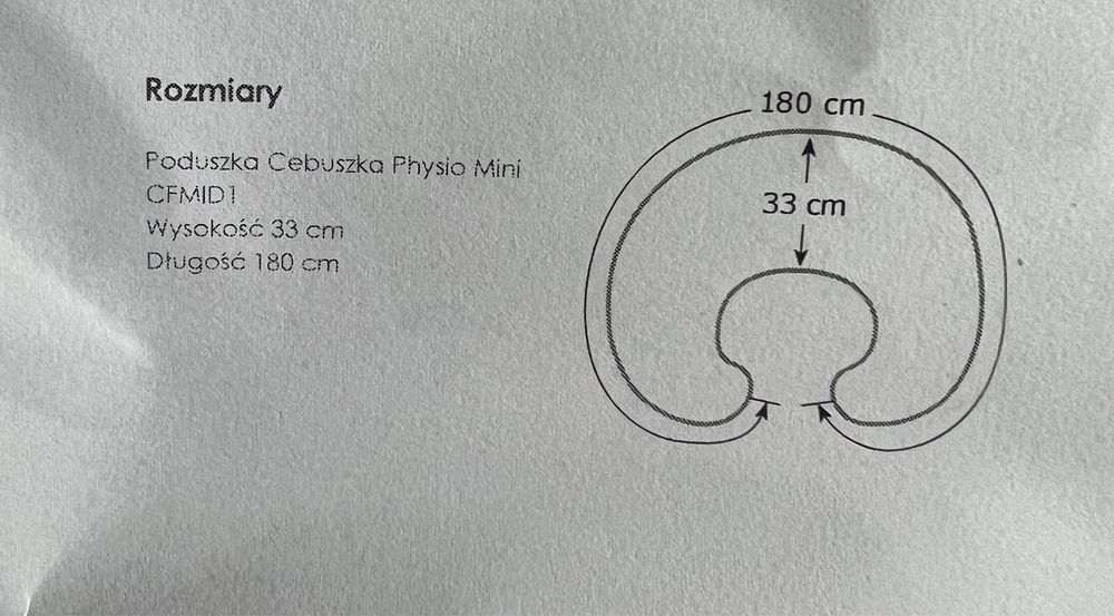 Wielofunkcyjna poduszka physio do karmienia