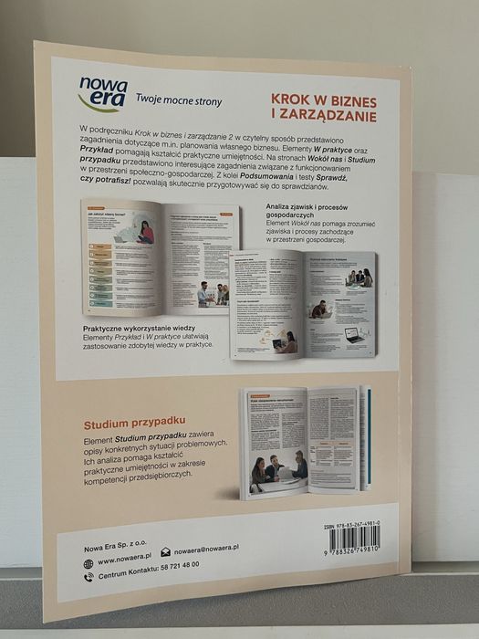 Krok w biznes i zarządzanie 2 Nowa Era jak nowy