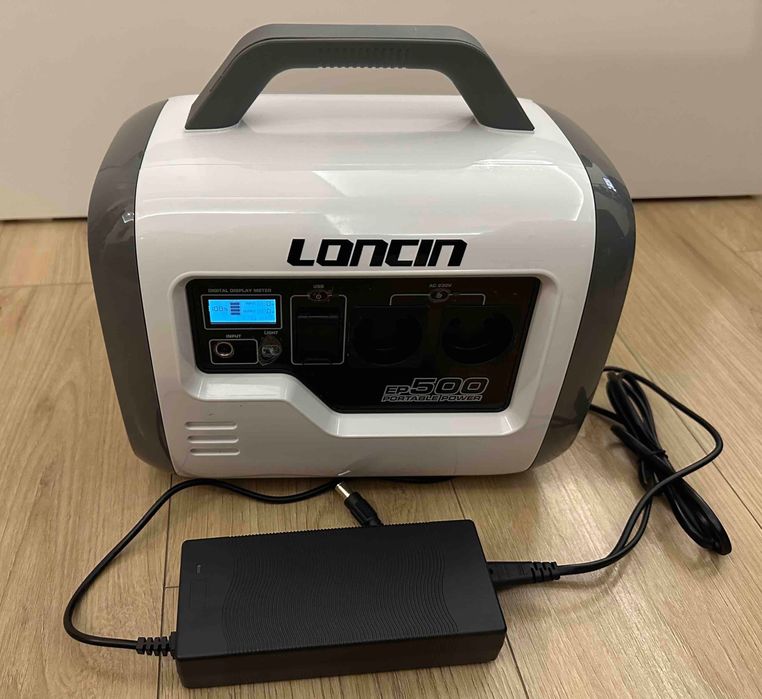 stacja zasilania / generator 560Wh Loncin zasila nagrzewnicę gazową