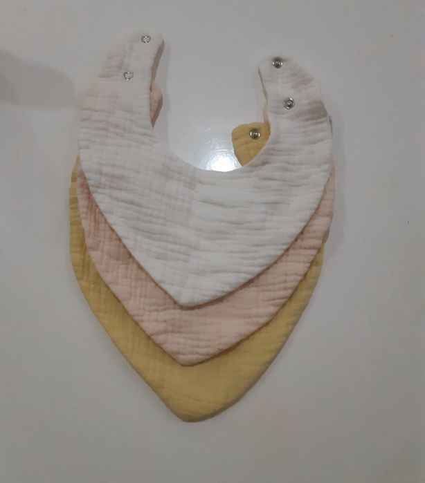 3 bawełniane śliniaczki