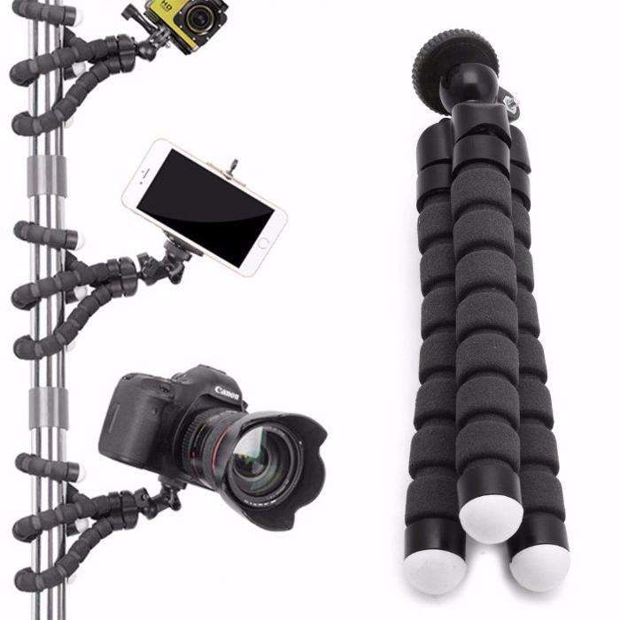 Tripé suporte maleável - para telemóvel e câmaras de filmar fotografar