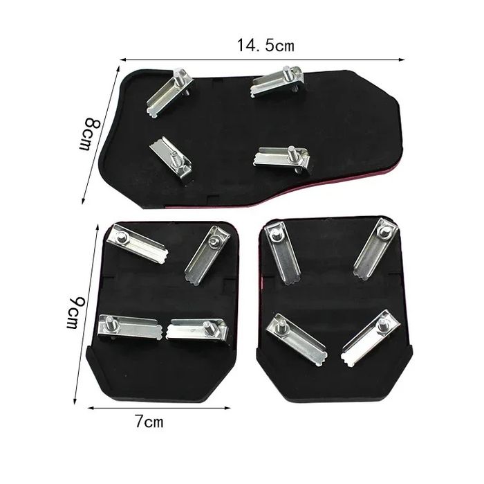 Kit de pedais para automóvel - encaixe universal