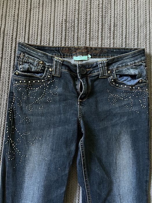 Opium клеш flared jeans страз