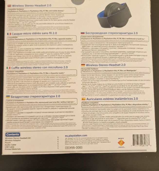 PS4 Wireless Headset 2.0 Box64730067788290121
