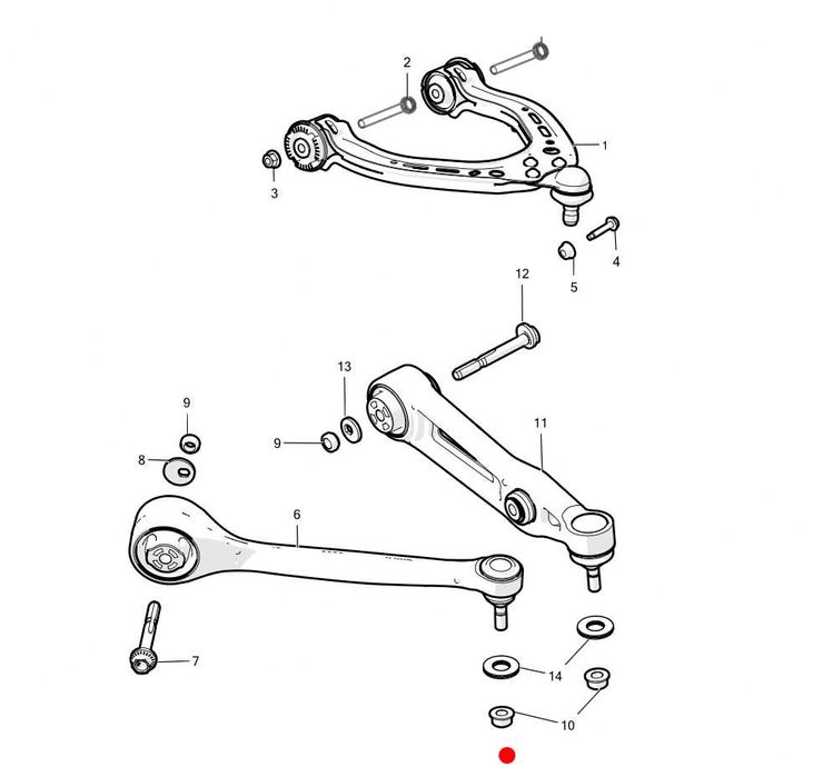 Tesla - Peças de Suspensão Frente Model S 85D 2015 Esquerda ou Direita