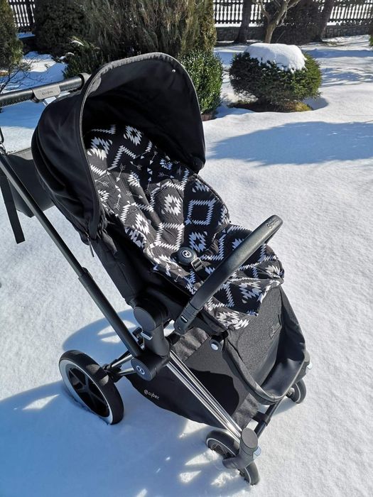 Cybex Priam lux ZESTAW nakładka torba torebka Mia JG aztec OKAZJA