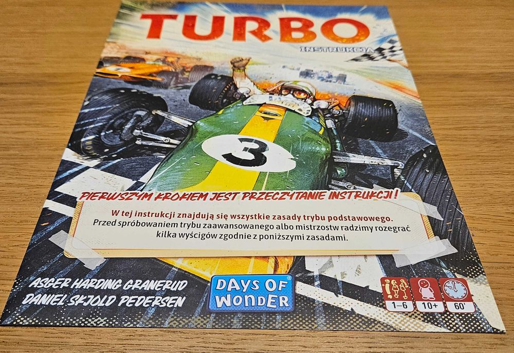 Turbo, gra planszowa. Rebel