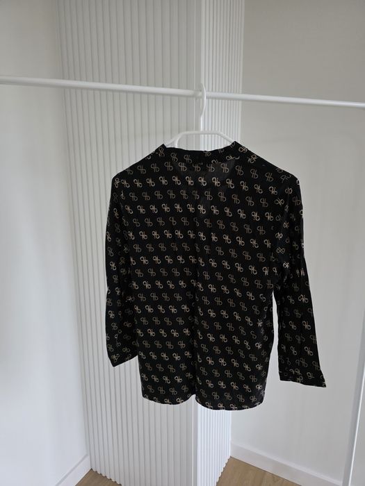 Bluzka czarna we wzory Reserved S 36