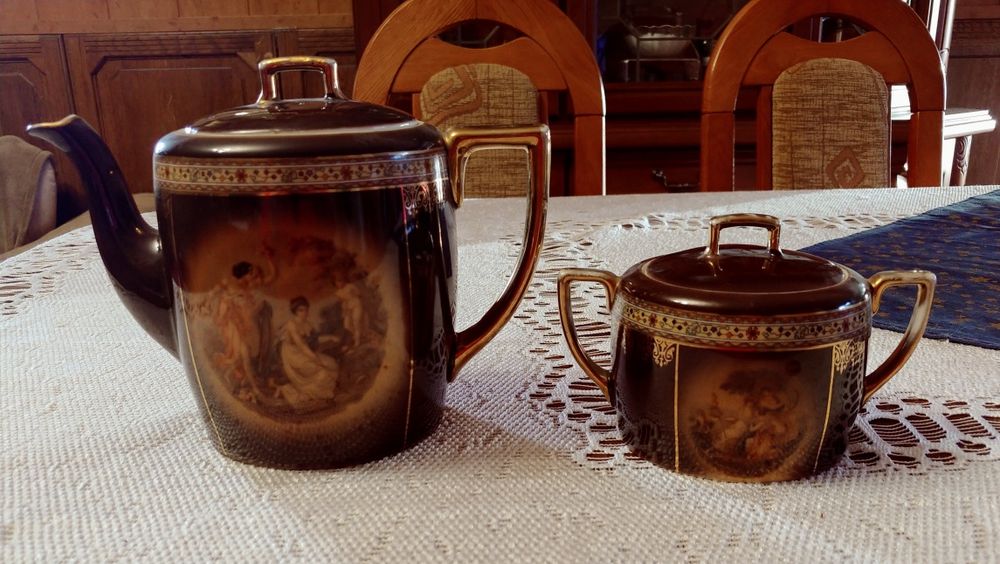 Dzbanek i cukiernica -ceramika.