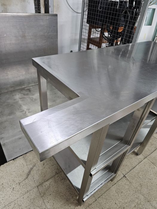 Bancada inox com recorte