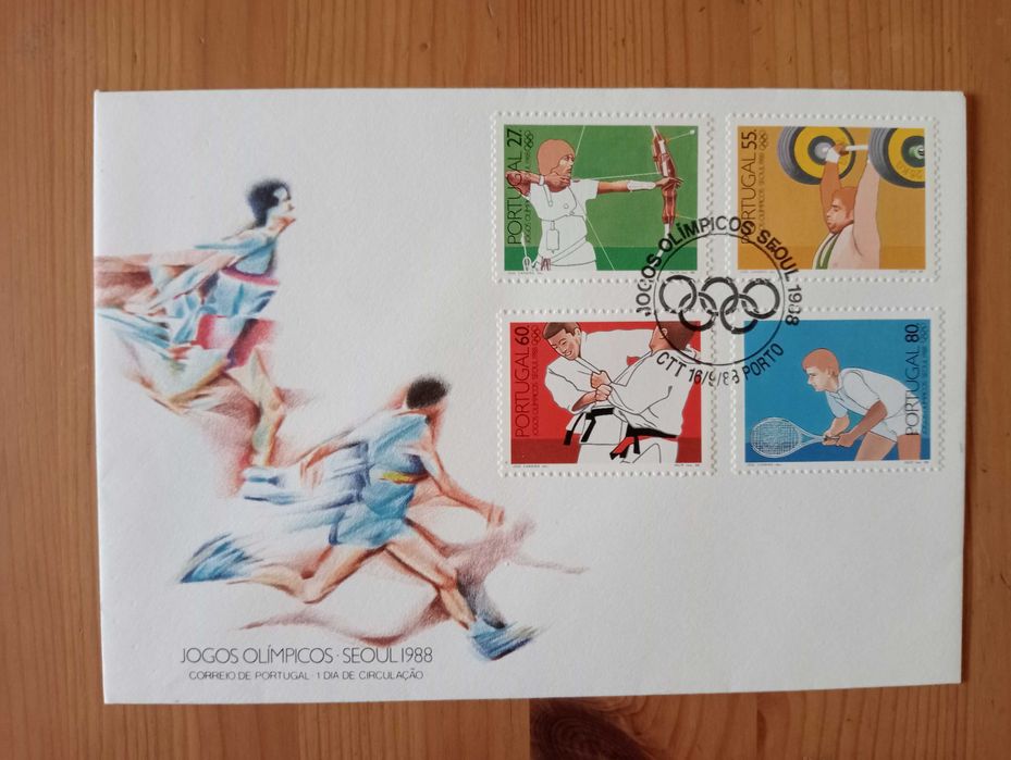 Sobrescrito 1º Dia (FDC) Vários 1986 + 1988 + 1991 CTT Portugal