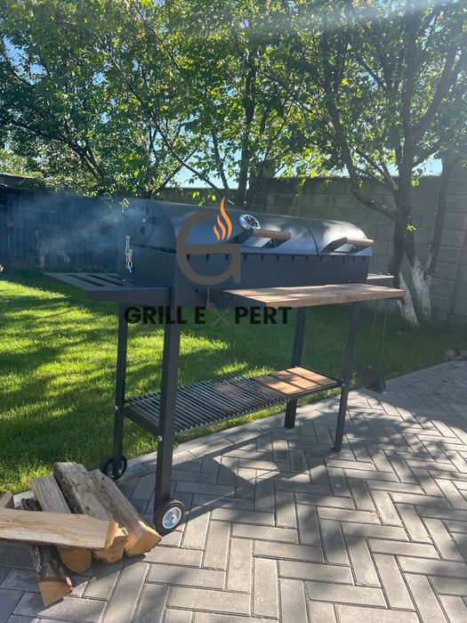 Повністю розбірний гриль мангал барбекю з 2 кришками 5 мм +ПОДАРУНОК