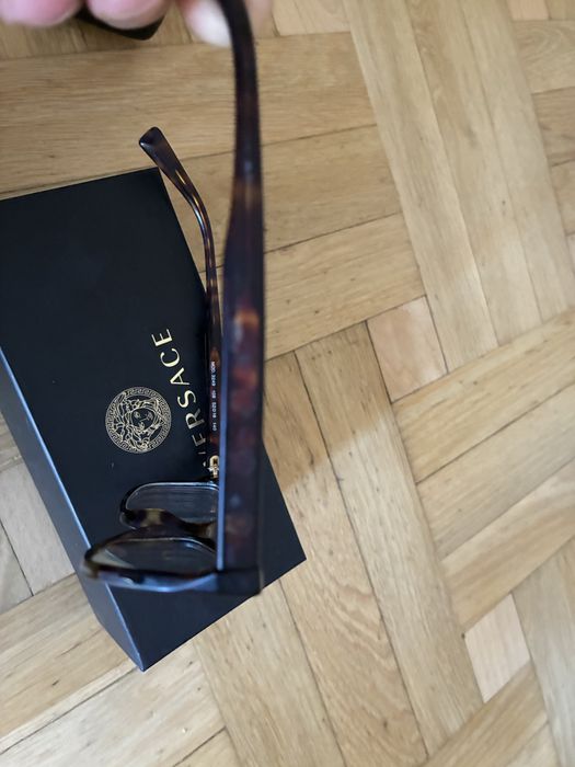 Okulary Versace kocie oczy brąz centki