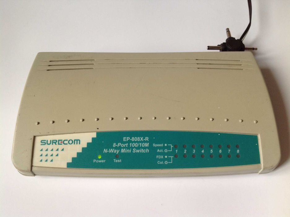 Свитч коммутатор Surecom EP-808X-R/2B состояние – неизвестно 8 портов