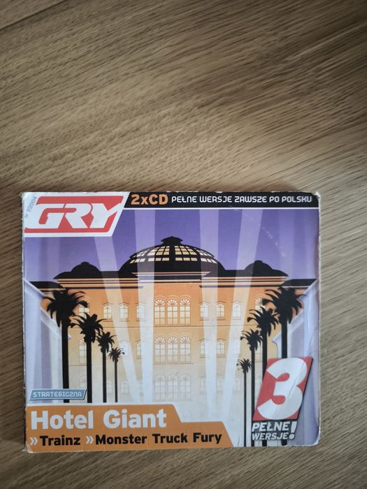 Stare gry komputerowe Hotel Giant, Monstwr Truck Fury, Trainz